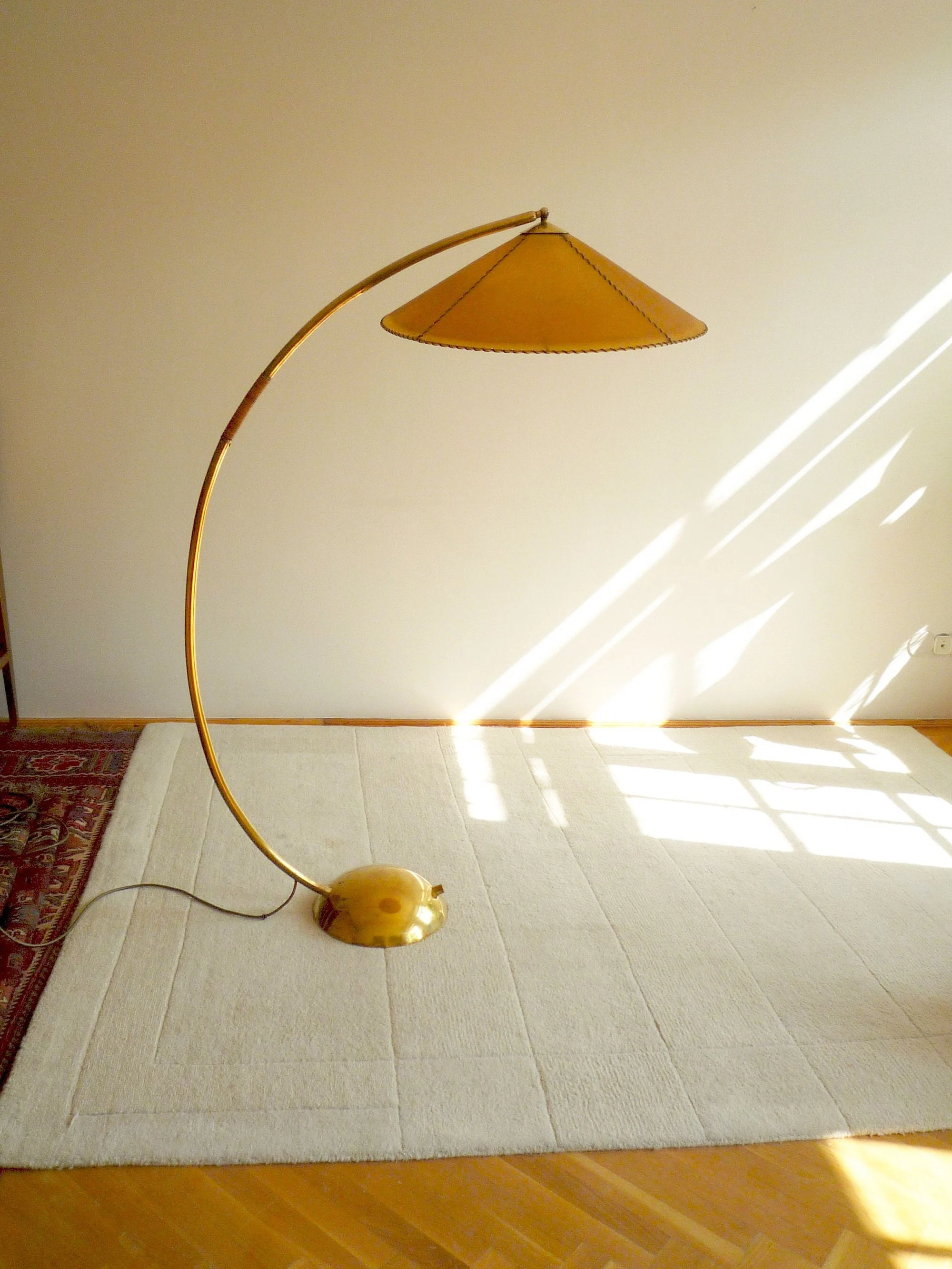 Brass Arc Floor Lamp